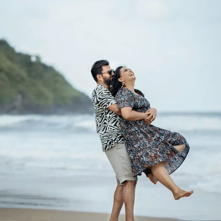 Pre-Wedding shoot of Vidya Singh and Chandra Mohan on Beach
